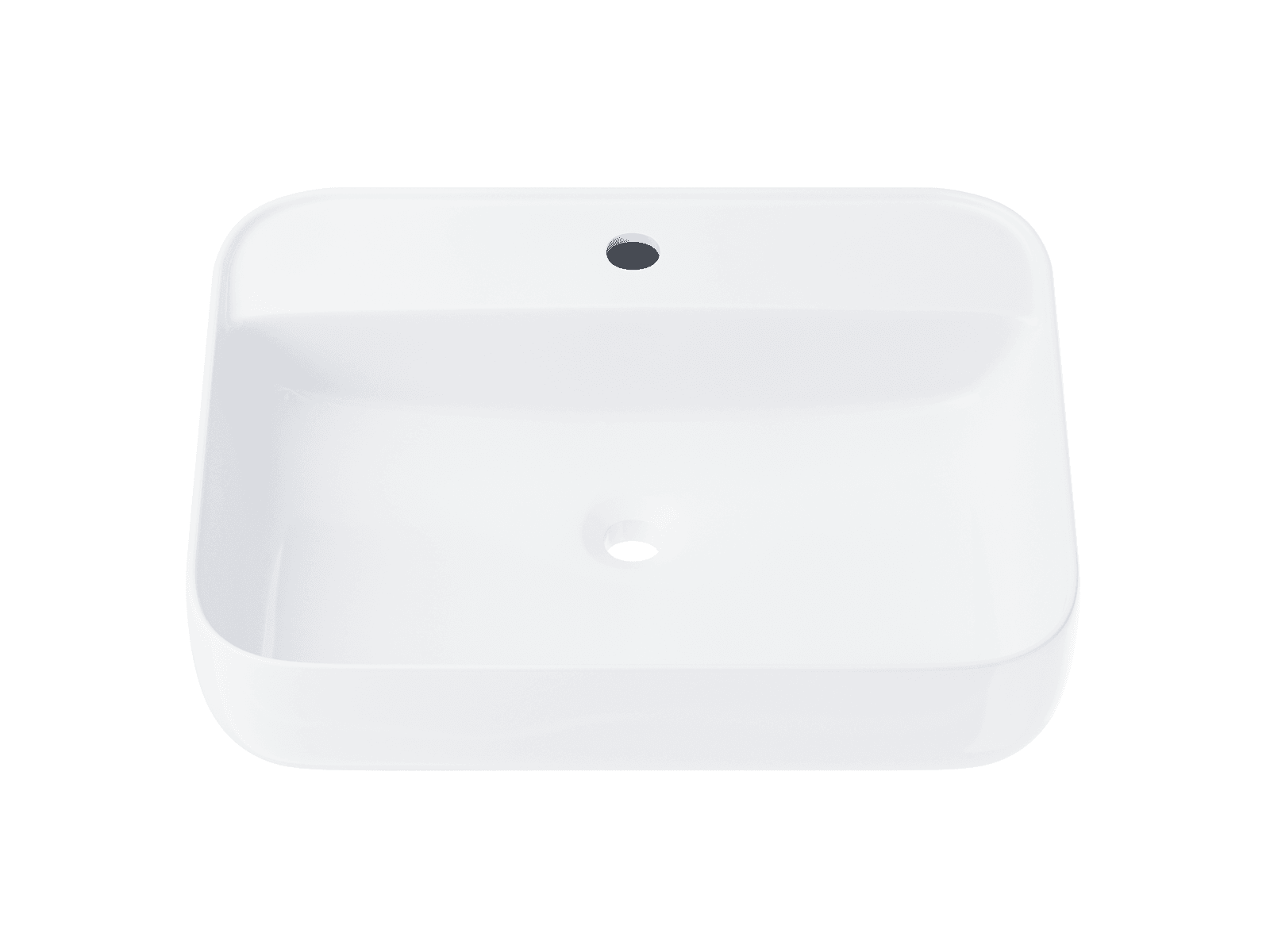 Umywalka nablatowa ANGO UC5641 prostokątna 500x400x140 mm