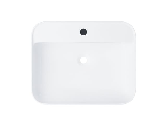 Umywalka nablatowa ANGO UC5641GL prostokątna 500x400x140 mm z korkiem złotym