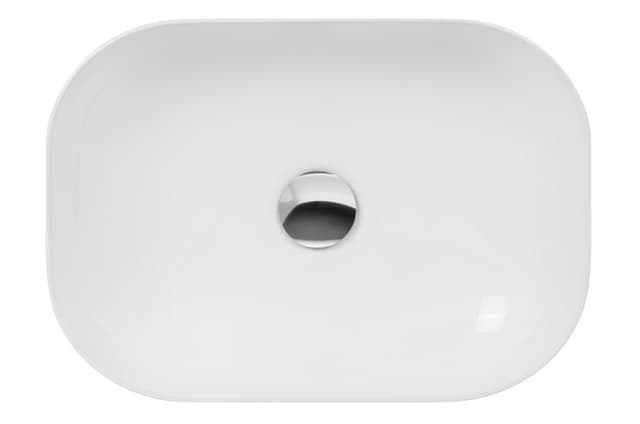 Umywalka nablatowa MONO UC5603CH prostokątna 460x320x140 mm z korkiem chrom