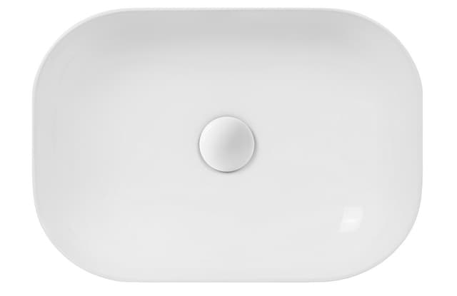 Umywalka nablatowa MONO UC5603WH prostokątna 460x320x140 mm z korkiem białym