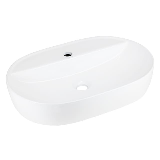 Umywalka nablatowa OLVENA UC5658GL 600x400x120mm Otwór na baterię Złoty korek