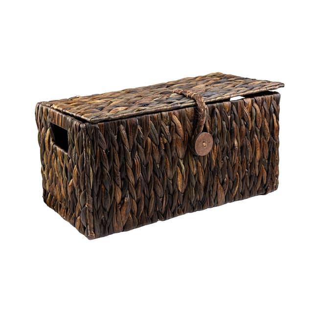 Skrzynia z hiacyntu wodnego brąz NATARIA 418L BRĄZ 60x35x35cm Koszoplotka