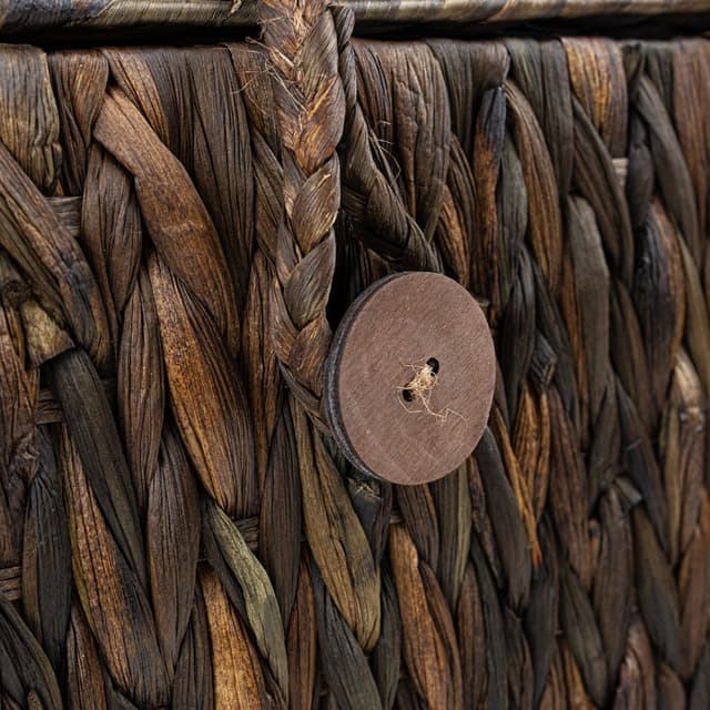 Skrzynia z hiacyntu wodnego brąz NATARIA 418L BRĄZ 60x35x35cm Koszoplotka