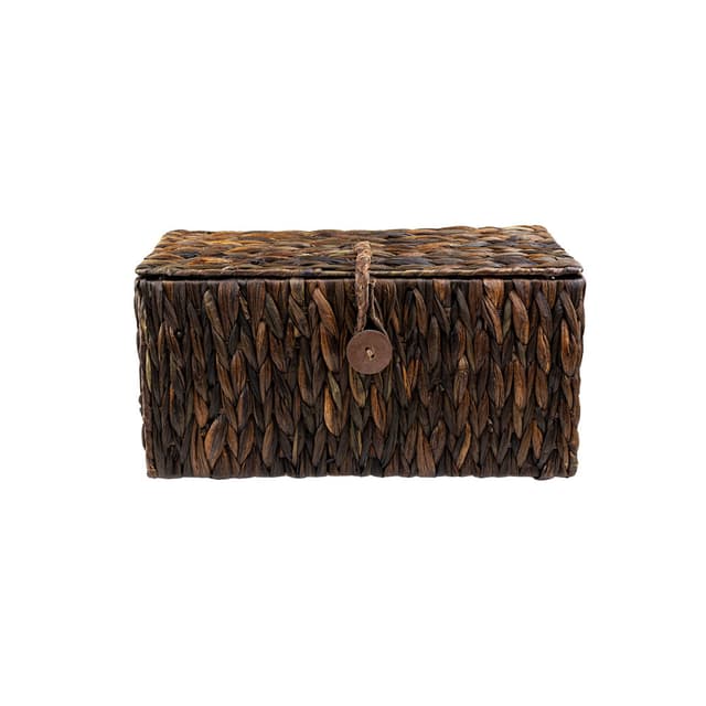 Skrzynia z hiacyntu wodnego NATARIA 418M BRĄZ 50x30x30cm Koszoplotka