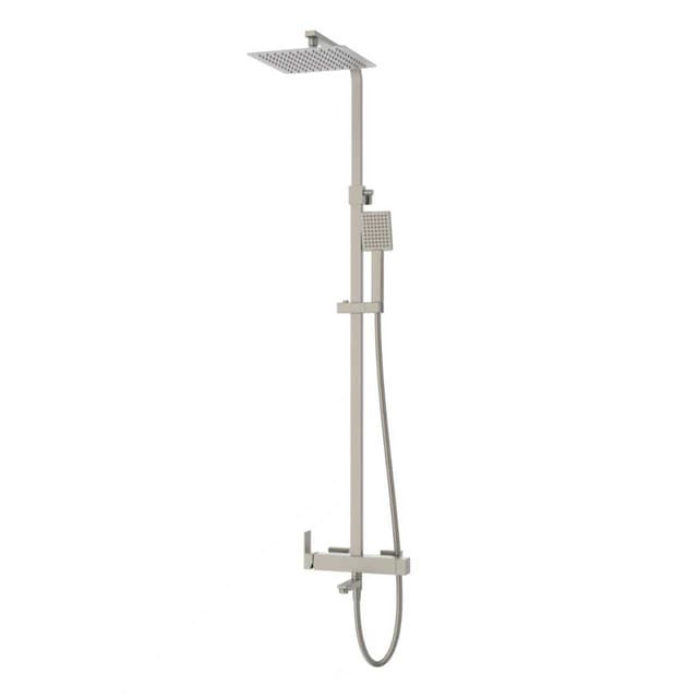 Kolumna prysznicowa ANGO CMN02MBSLW Deszczownica 25cm Wylewka obrotowa Stal szczotkowana