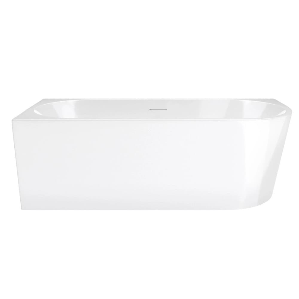 Wanna narożna INTERO V230SLCH 140 cm Montaż lewostronny Przelew szczelinowy Korek klik klak Chrom