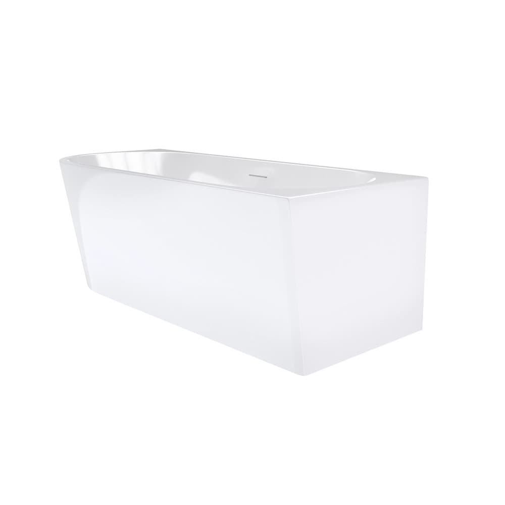 Wanna narożna INTERO V230SPWH 140 cm Montaż prawostronny Przelew szczelinowy Korek klik klak Biały