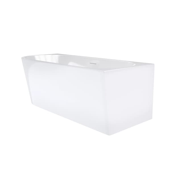 Wanna narożna INTERO V230SPWH 140 cm Montaż prawostronny Przelew szczelinowy Korek klik klak Biały