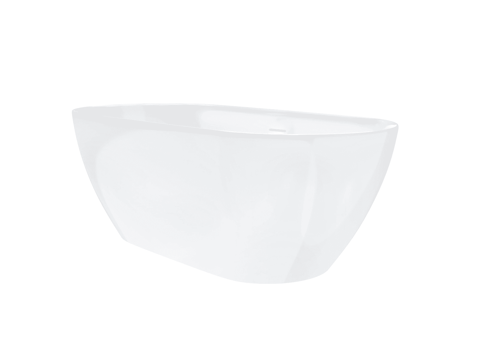 Wanna wolnostojąca OLVENA V041MRG 150 cm Przelew szczelinowy Korek klik klak Różowe Złoto