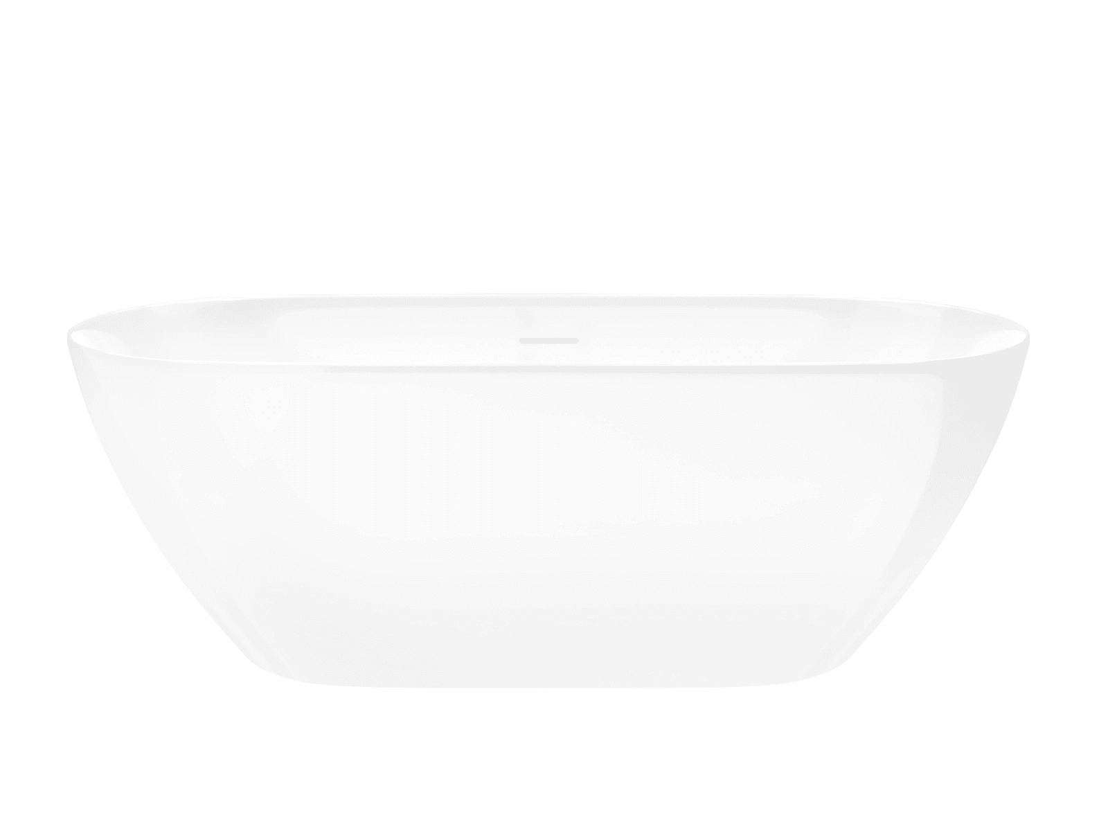 Wanna wolnostojąca OLVENA V041XLCH 170 cm Przelew szczelinowy Korek klik klak Chrom