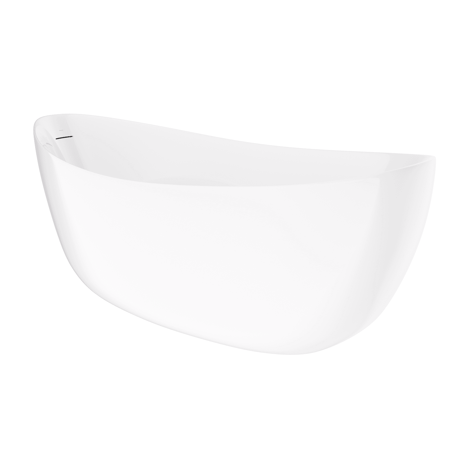 Wanna wolnostojąca AVOLA V032XXLWH 180 cm Przelew szczelinowy Korek klik klak Biały