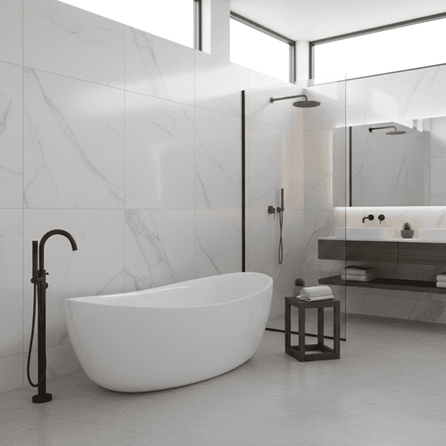 Wanna wolnostojąca AVOLA V032XXLWH 180 cm Przelew szczelinowy Korek klik klak Biały