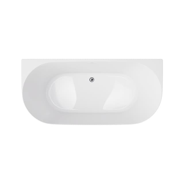 Wanna przyścienna MONO V029XLSCH Slim 170 cm Przelew szczelinowy Korek klik klak Chrom