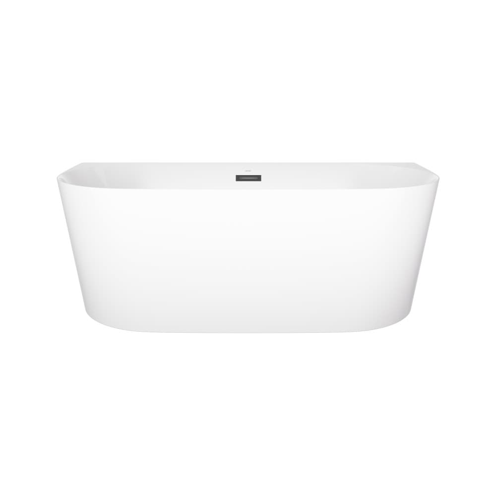 Wanna przyścienna MONO E029XLSBL Slim 170 cm Korek klik klak Czarny