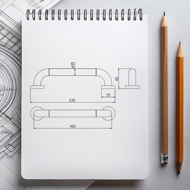 UCHWYT ŁAZIENKOWY PROSTY (M) - AWD Interior