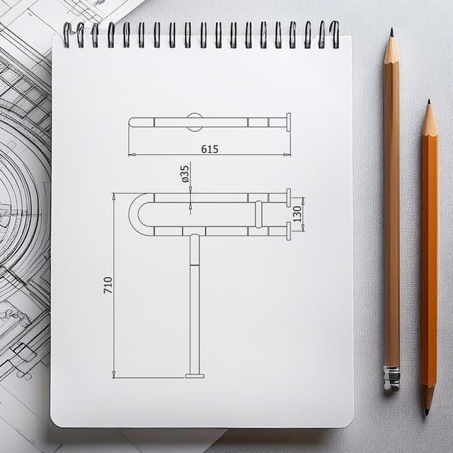 UCHWYT ŁAZIENKOWY Z PODPÓRKĄ - AWD Interior