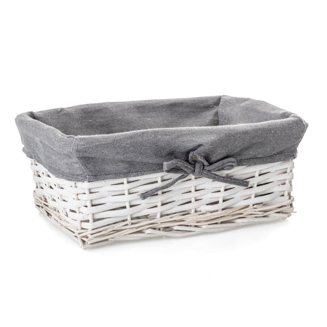 Koszyk wiklinowy AWD Interior biały 1595