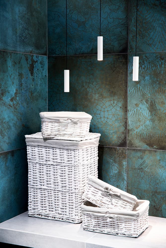 Koszyk wiklinowy AWD Interior biały 1596