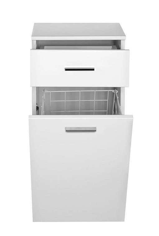 Szafka dolna ZOJA KERAMIA FRESH z koszem na bieliznę 35x78x29 cm biała