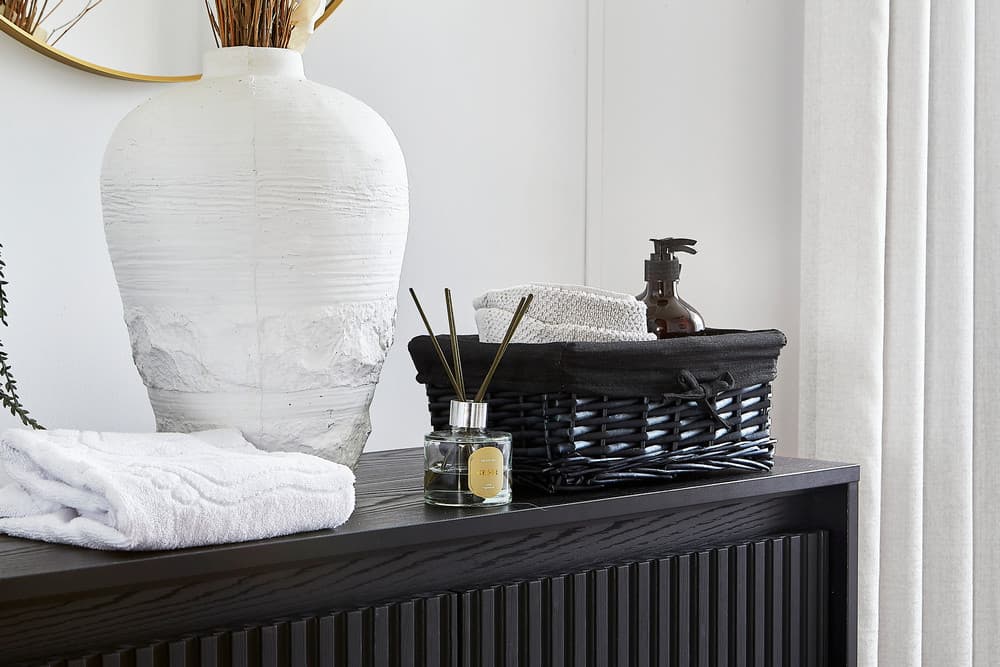 Koszyk wiklinowy AWD Interior czarny 1879