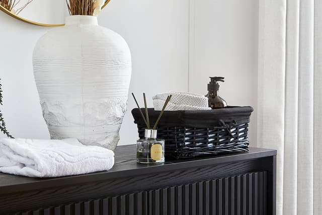 Koszyk wiklinowy AWD Interior czarny 1879