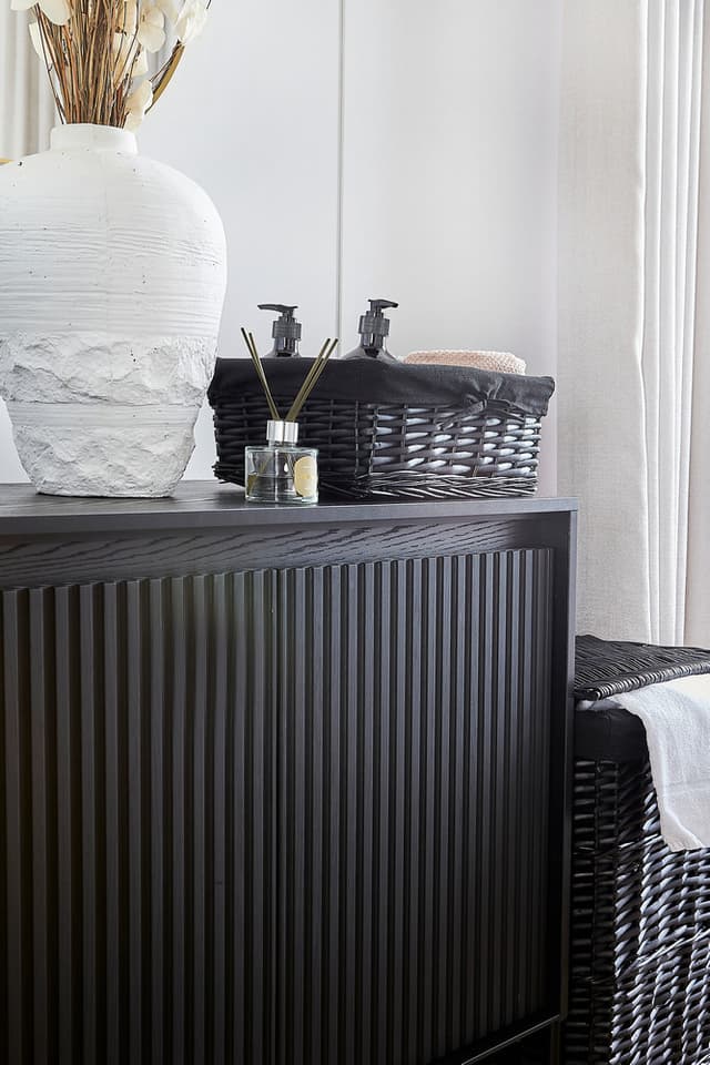 Koszyk wiklinowy AWD Interior czarny 1879