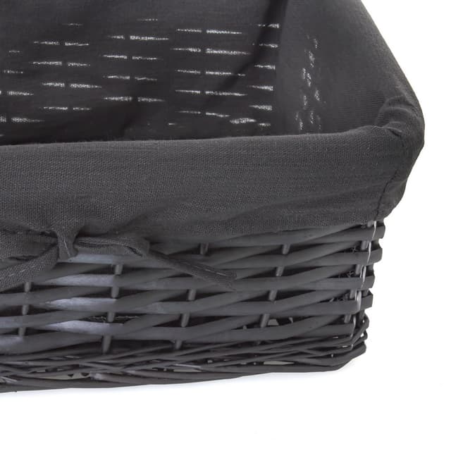 Koszyk wiklinowy AWD Interior czarny 1880