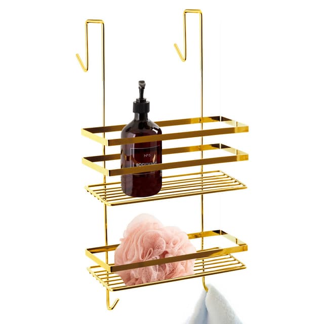 Półka pod prysznic AWD INTERIOR 1987 złota zawieszana podwójna
