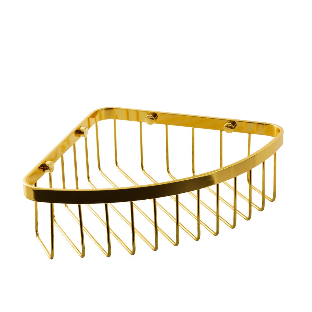 Półka pod prysznic AWD INTERIOR 1988 złota narożna przykręcana