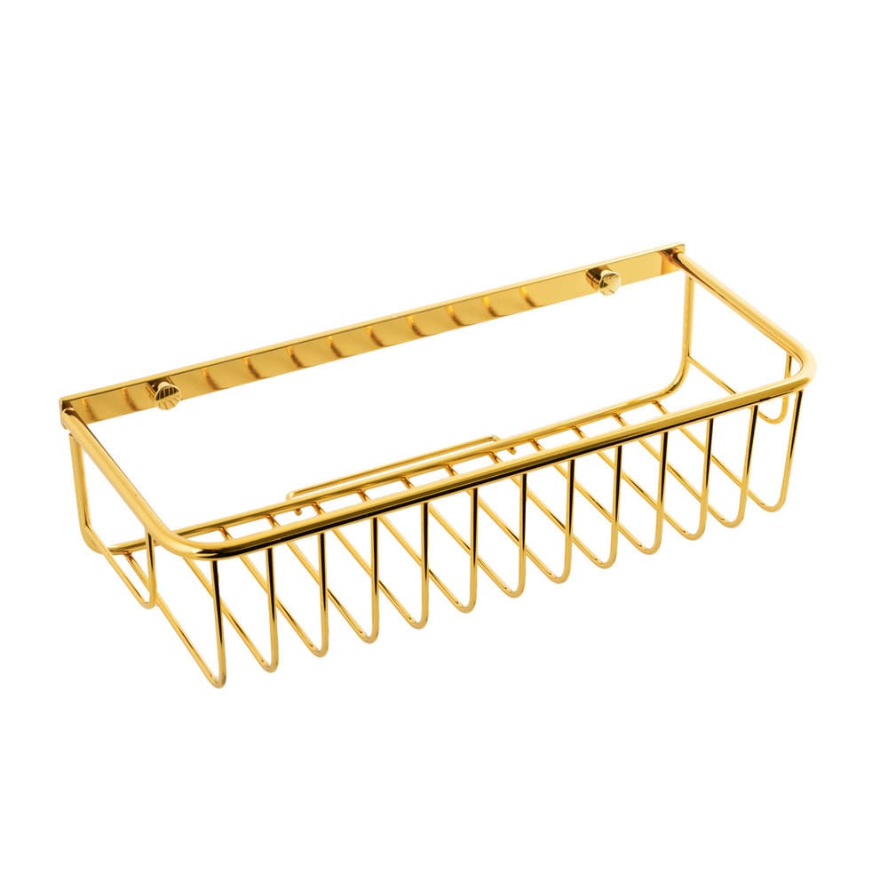 Półka pod prysznic AWD INTERIOR 1989 złota prostokątna przykręcana