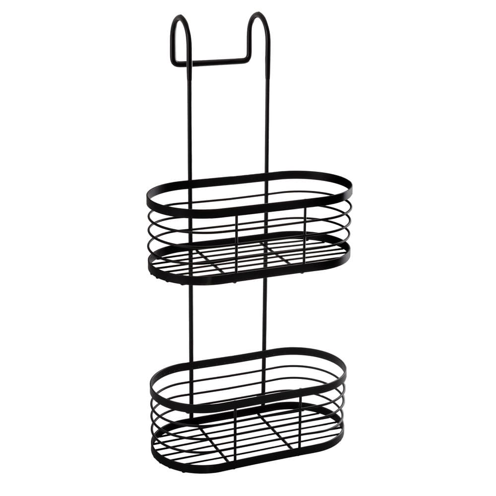 Półka pod prysznic AWD INTERIOR 1993 czarna zawieszana podwójna