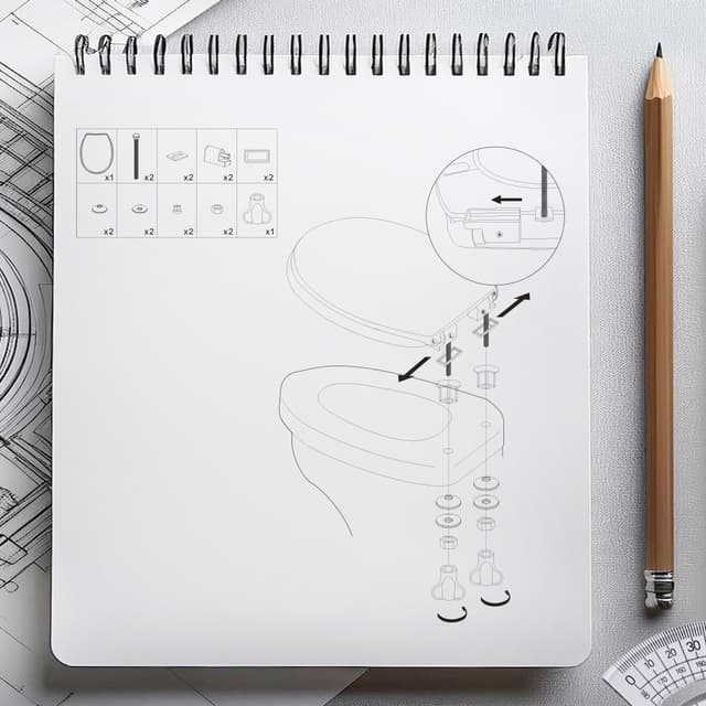 Deska sedesowa wolnoopadająca AWD INTERIOR 1999 Calmi duroplast nadruk szary bambus