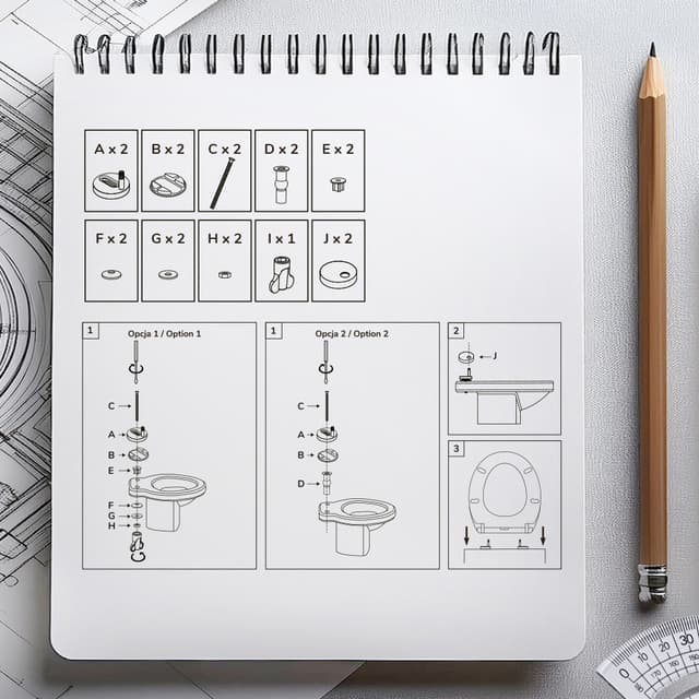 Deska sedesowa wolnoopadająca wypinana AWD INTERIOR 2036 Concrea duroplast beton