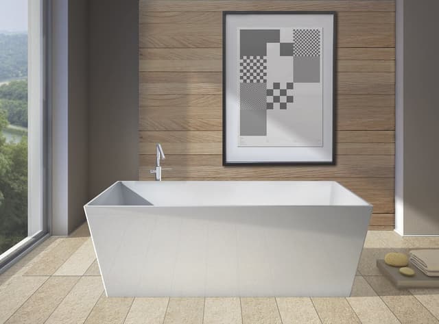 KVADRIE wanna kompozytowa wolnostojąca 1590x650x550mm, 360l, biały połysk