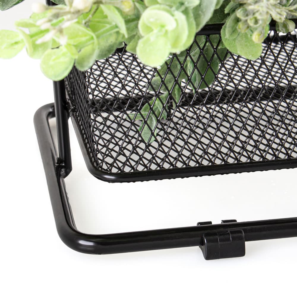 Regał stalowy AWD INTERIOR 1947 czarny 3 kosze ażurowe