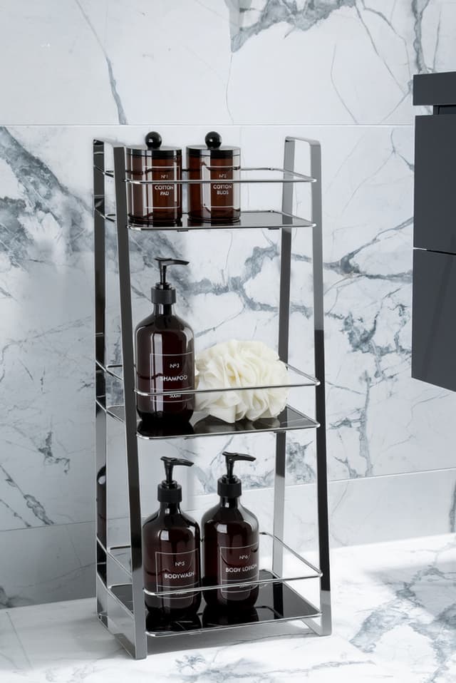 Regał AWD INTERIOR 2013 czarny marmur 3 półki