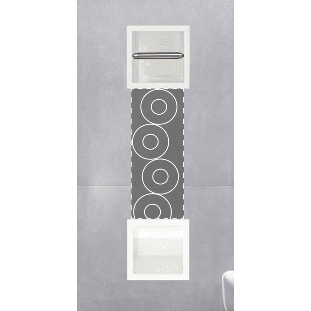 WALL-BOX PAPER 2 White - Magazynek z podajnikiem papieru biały