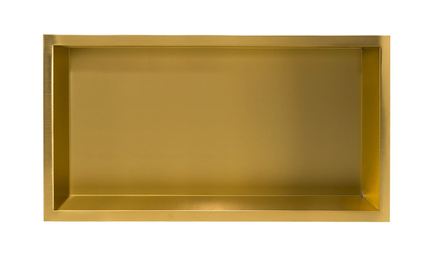 WALL-BOX ONE Gold / Brass - Półka pojedyncza złota 60x30x7 cm