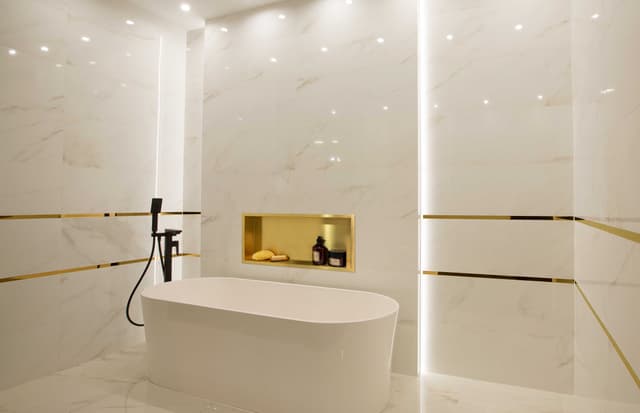 WALL-BOX ONE Gold / Brass - Półka pojedyncza złota 60x30x10 cm