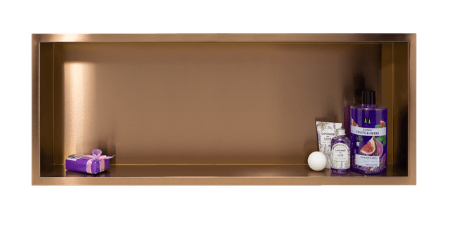 WALL-BOX ONE Copper - Półka pojedyncza miedziana 90x30x7 cm