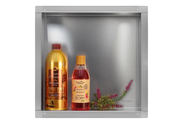 WALL-BOX NO RIM - Półka wnękowa bezramkowa INOX 30x30x10 cm