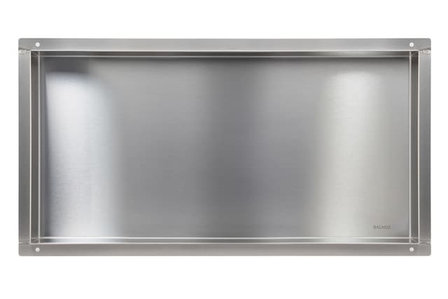WALL-BOX NO RIM - Półka wnękowa bezramkowa INOX 60x30x7 cm