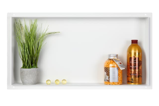WALL-BOX No Rim White - Półka wnękowa bezramkowa biała 60x30x10 cm