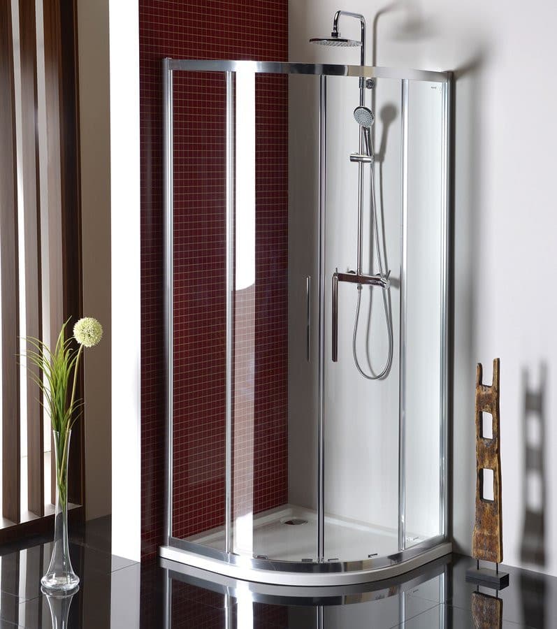 LUCIS LINE półokrągła kabina prysznicowa, 1000x1000mm, R550, szkło przezroczyste