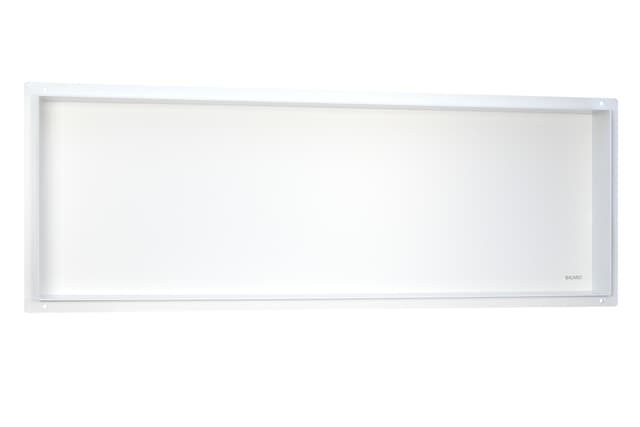 WALL-BOX No Rim White - Półka wnękowa bezramkowa biała 90x30x10 cm
