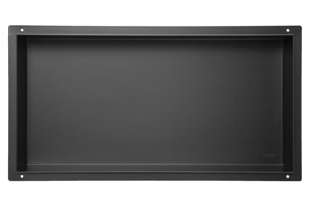 WALL-BOX No Rim Black - Półka wnękowa bezramkowa czarna 60x30x7 cm