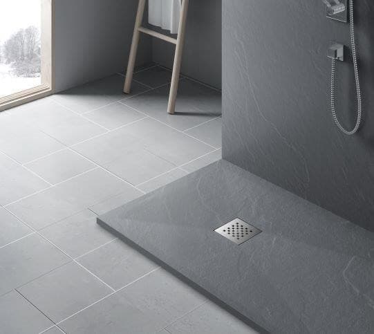 Stone Tray - Brodzik kompozytowy "F" Ciemnoszary 90x110x2,5