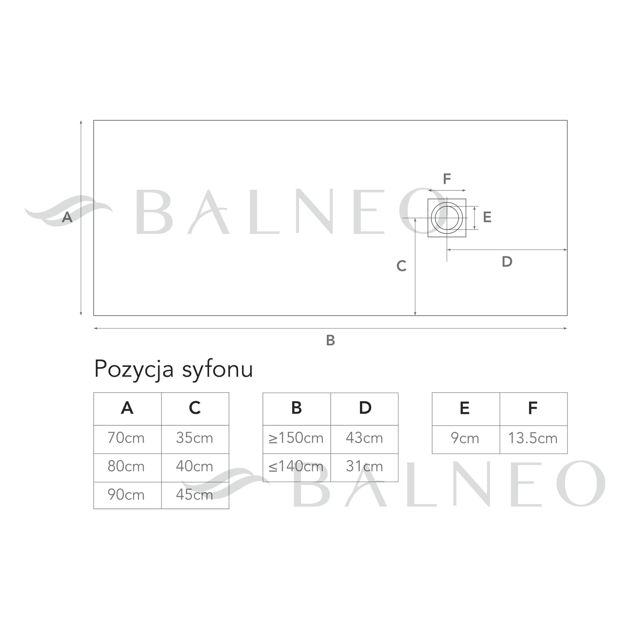 Stone Tray - Brodzik kompozytowy "F" Ciemnoszary 90x120x2,5