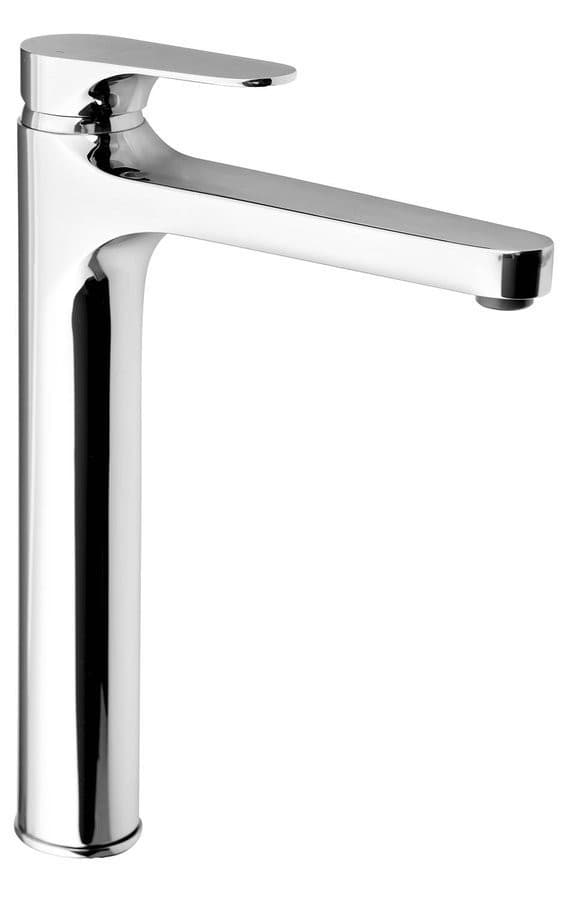 CORNELI bateria umywalkowa wysoka z przedłużoną wylewką, bez odpływu, chrom