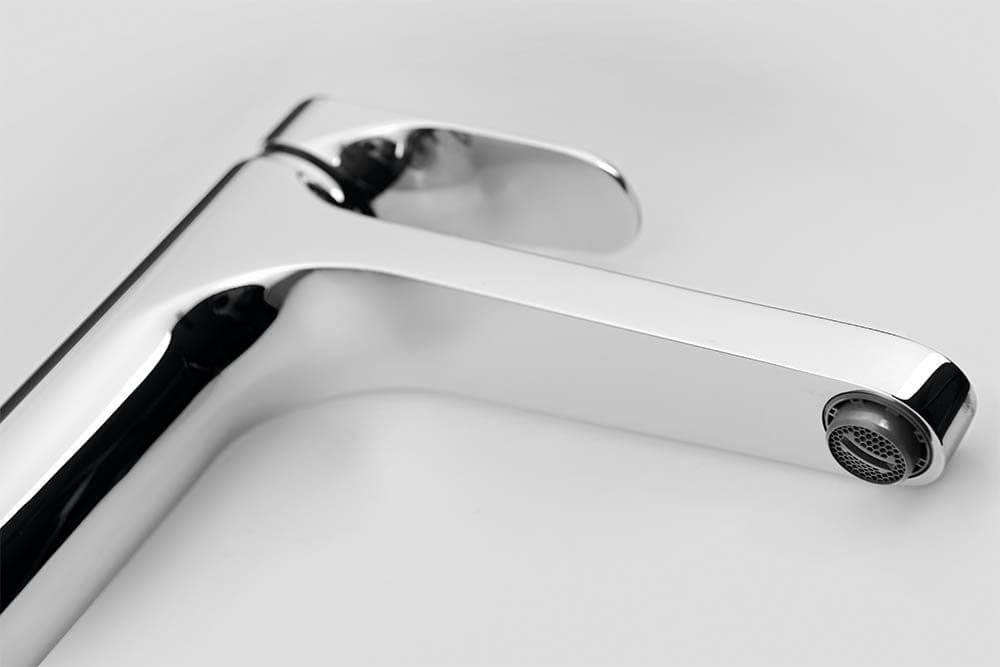 CORNELI bateria umywalkowa wysoka z przedłużoną wylewką, bez odpływu, chrom